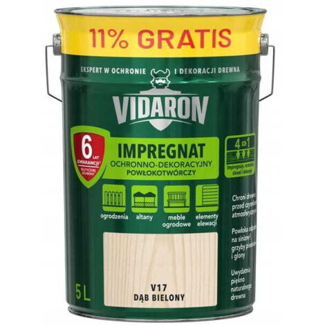 Impregnación filmógena Vidaron 5L roble blanqueado protectora y decorativa
