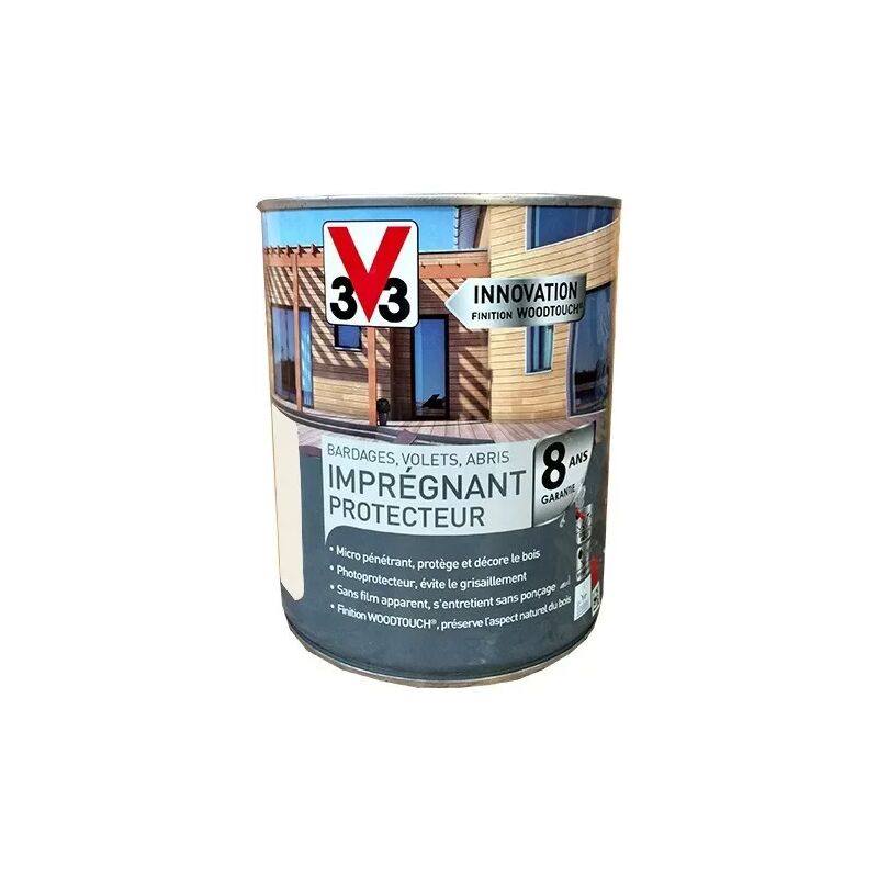 V33 - Imprégnant Protecteur Bois Woodtouch Blanc 1 l