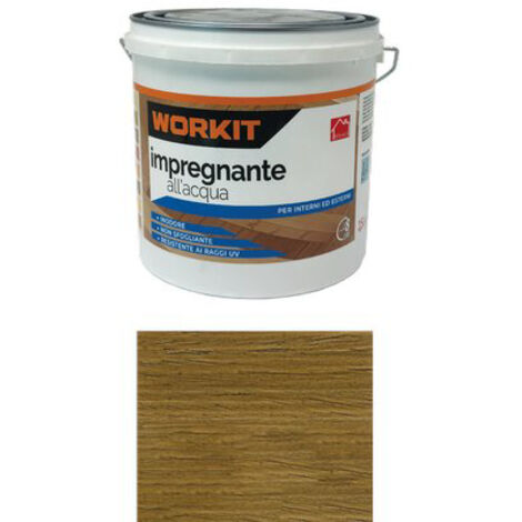 IMPREGNANTE ACQUA WORKIT - NOCE SCURO LT 2,5- 2 pezzi