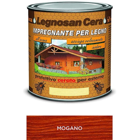Impregnante all'Acqua Legnosan Cera 750 ml VELECA - Mogano