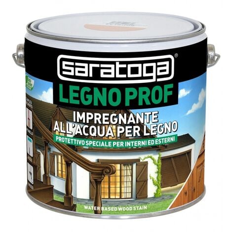 IMPREGNANTE ALL'ACQUA PER LEGNO COLORE LEGNO PROF ADVANCE SARATOGA 750ml, "NOCE SCURO"