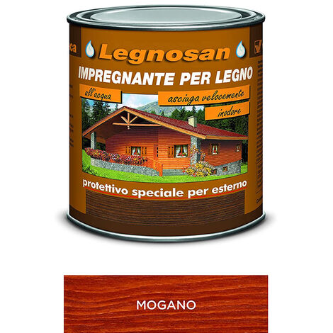 Impregnante all'Acqua per Legno Esterno Legnosan 2,5 Lt VELECA - Mogano