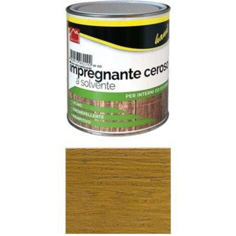 IMPREGNANTE CEROSO A SOLVENTE HAND - NOCE CHIARO ML 750 - 6 pezzi