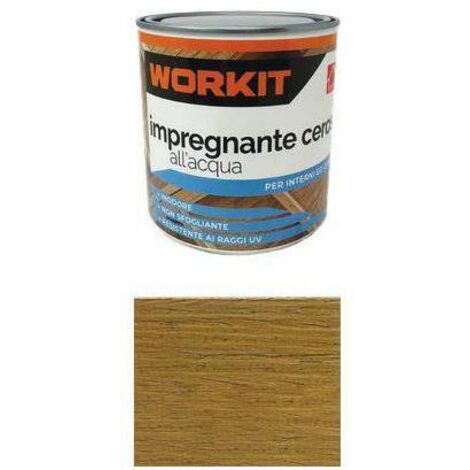 IMPREGNANTE CEROSO ACQUA WORKIT - NOCE CHIARO ML 750 - 6 pezzi