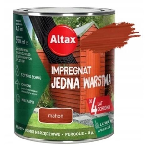 Impregnante monostrato per legno e cemento mogano 0,75l