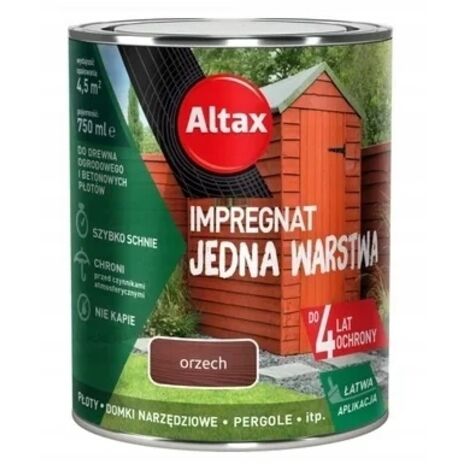 Impregnante monostrato per legno e cemento noce 0,75l