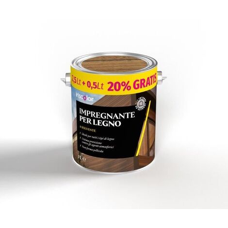 IMPREGNANTE PER LEGNO 2,5+20% OMAGGIO NOCE CHIARO