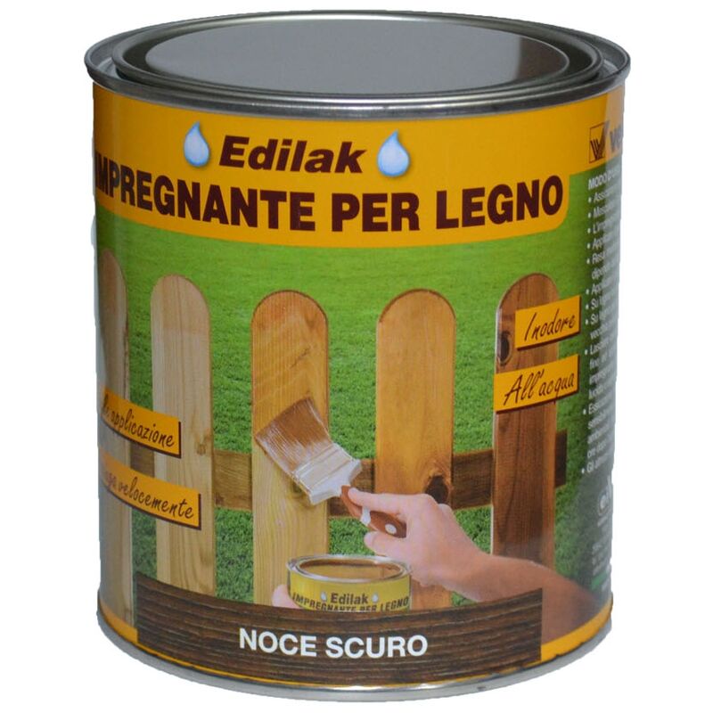 Impregn.acqua Edilak Noce Scuro Ml.750