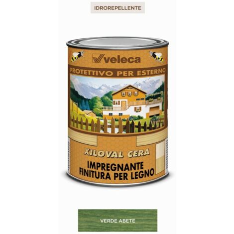 Impregnante per legno xiloval cera verde abete litri 1 veleca - veleca