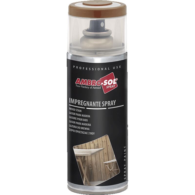 Impregnante Per Legno Spray Ambro sol Finitura Poliuretanico Profes...