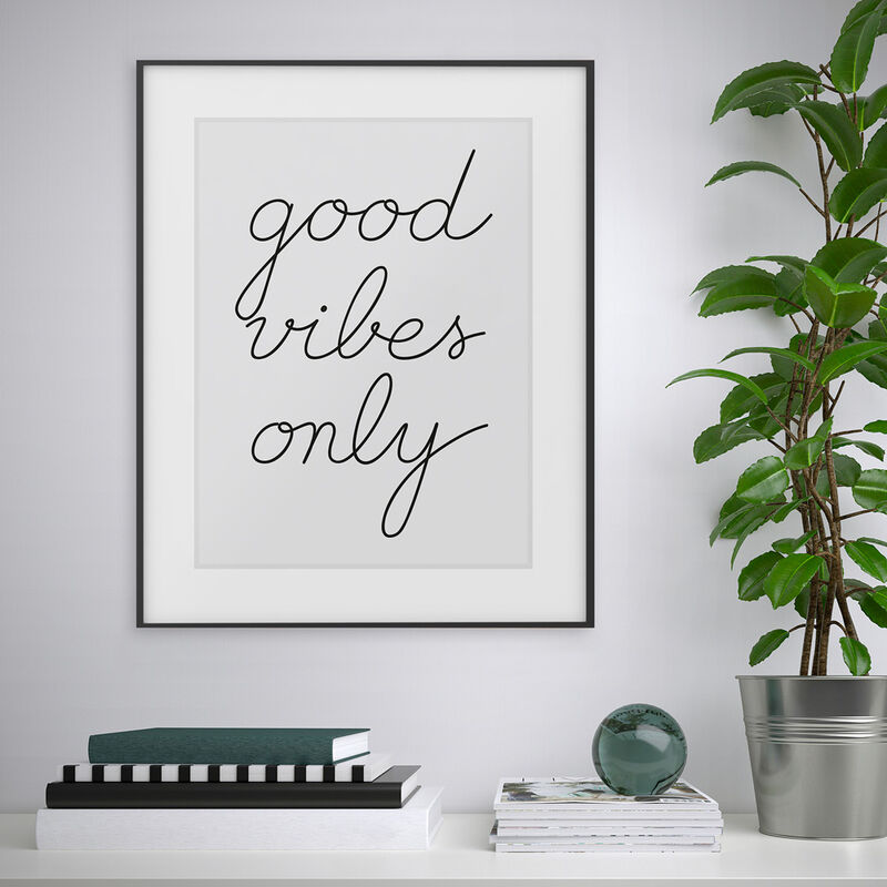 

Impresión póster cuadro frases aforismos marco 40 x 50 cm Variety Baik