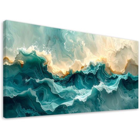 Impresión de Imagen, Azul abstracto moderno, 80x40