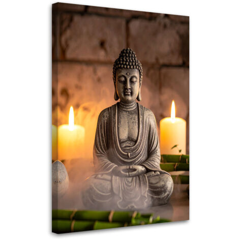 Impresión de Imagen, Buda meditando piedras zen spa, 20x30