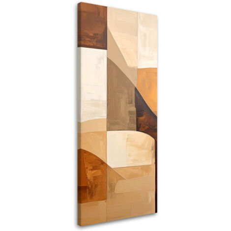Impresión de Imagen, Composición geométrica en tonos beige, 30x90