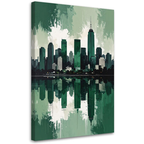 Impresión de Imagen, Edificios modernos de la ciudad Verde, 20x30