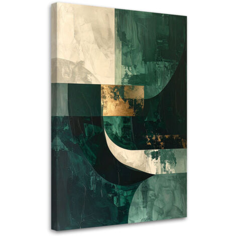 Impresión de Imagen, Formas abstractas verde, 30x45
