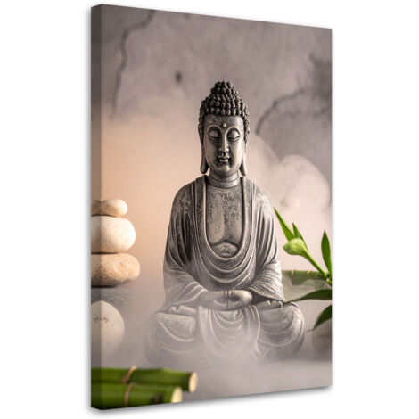 Impresión de Imagen, Piedras de Buda plantas zen spa, 20x30