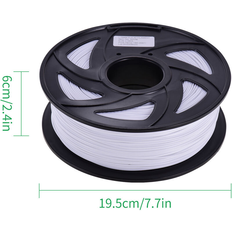 

Impresora 3D Aibecy normal PLA filamento Ecologico consumibles de impresion 1,75 mm Diametro de 1 kg (2,2 libras) Carrete precision dimensional +/