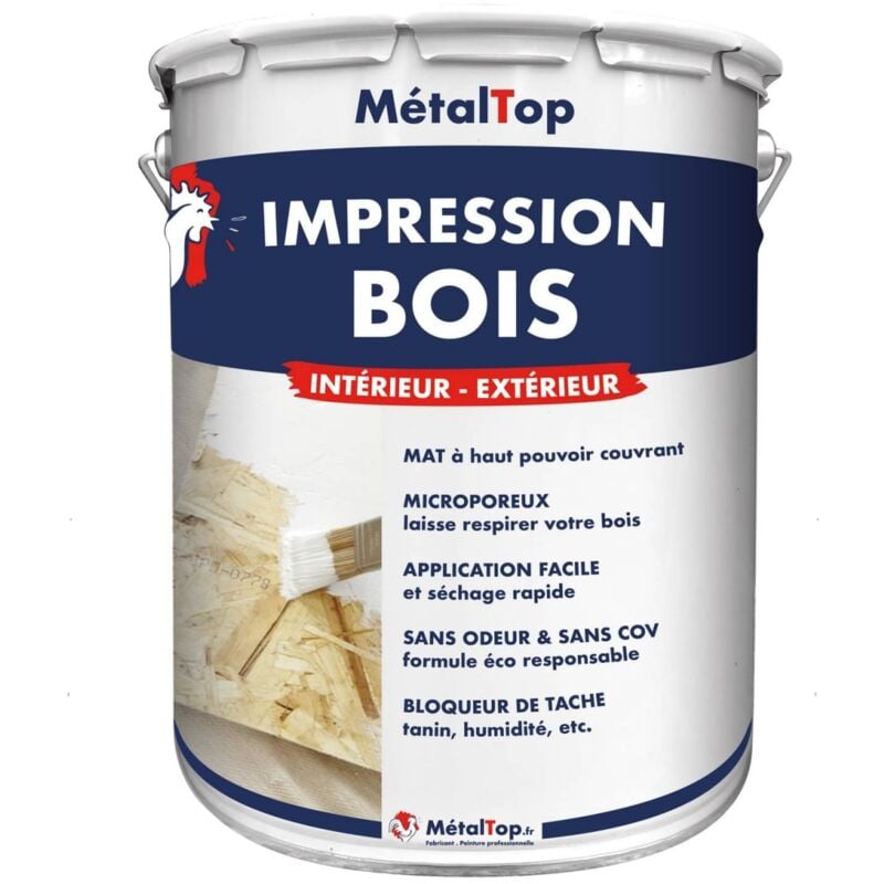 Impression Bois - Pot 1 l Metaltop