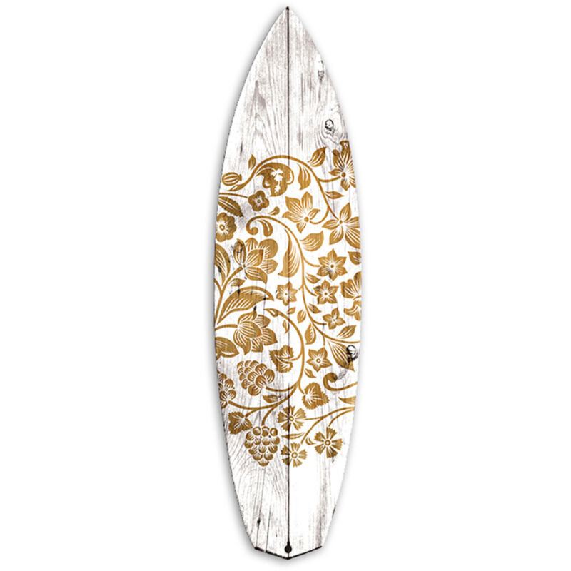 Hxadeco - Planche de surf décorative fleurs