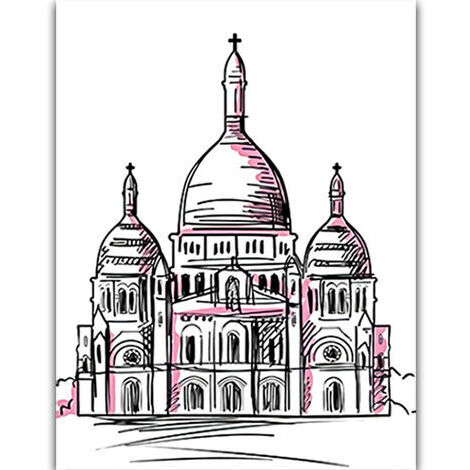 Impression sur Toile - 20x25 - Tableaux pour la Mur - Tirages sur Toile - Peintures sur Toile - Image sur Toile - prete a Suspendre - Décoration - Énonciations --château