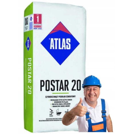 Imprimación de cemento de secado rápido Atlas Postar 20 25 kg
