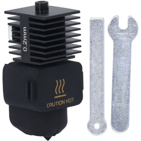 Imprimante 3D Hotend Kit de buse amovible en acier trempé accessoires de remplacement d'extrudeuse pour Bambu Lab A1 Mini 0.2mm A