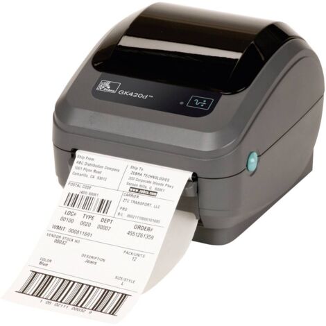Imprimante à étiquettes Zebra GK420D USB, RS-232, parallèle