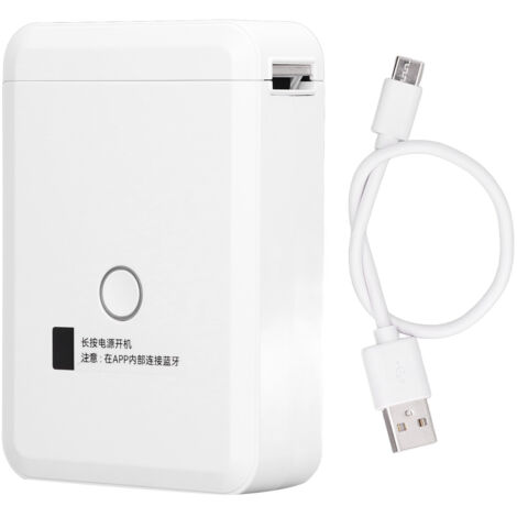 Imprimante d'étiquettes Bluetooth portable pour maison, bureau et école, appareil d'impression thermique manuel