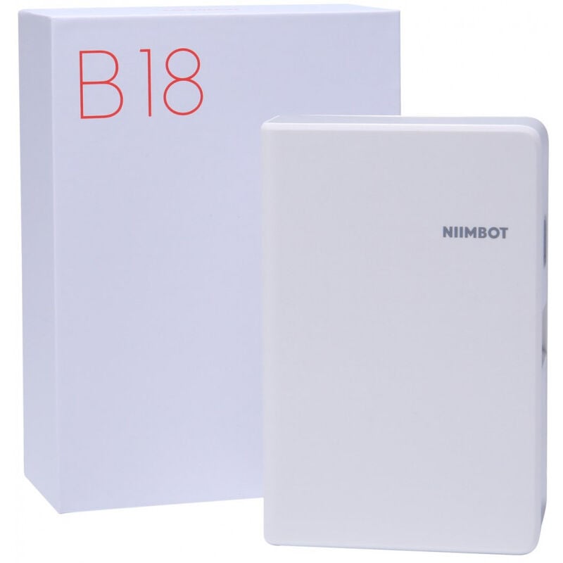 NiiMbot NIIMBOT Étiqueteuse Portable B18, Connexion Bluetooth sans Fil, édition Mobile, Prise en Charge de l'impression Couleur, Mini imprimante