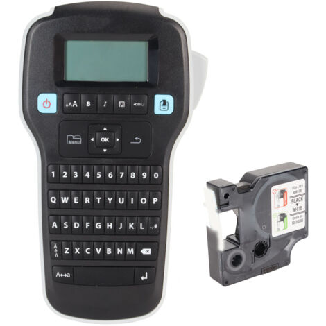 Imprimante d'étiquettes portative avec clavier et grand écran, machine à étiqueter manuelle facile à utiliser