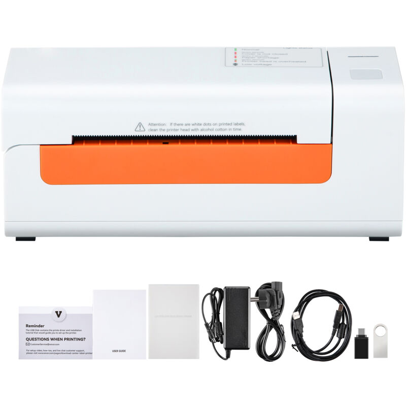 Imprimante d'étiquettes thermique Mophorn tiqueteuse 4x6 avec reconnaissance automatique d'étiquettes, prend en charge Windows/MacOS/Linux,