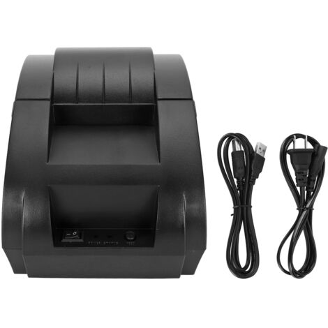 Imprimante thermique 58mm 90mm/s, interface USB, compatible ESC/POS, 203 DPI, 100-240V, pour étiquettes d'expédition, prise US.