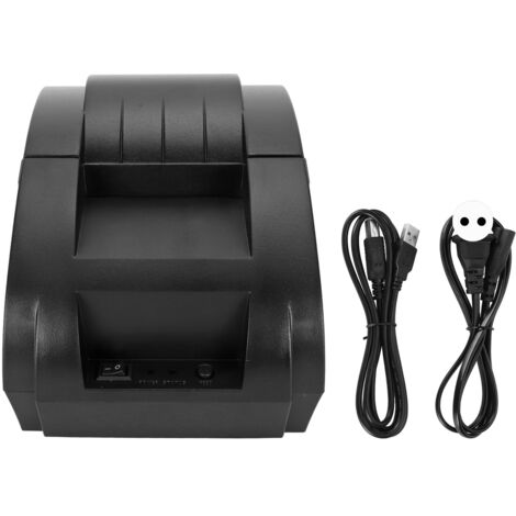 Imprimante thermique 58mm 90mm/s, interface USB, compatible ESC/POS, 203 DPI, 100‑240V, Bluetooth 4.0, prise EU pour étiquettes d'expédition
