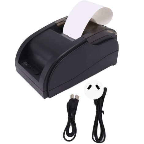 Imprimante thermique Bluetooth portable compacte 48mm pour tickets et reçus, réception automatique des commandes, 110-240V avec prise AU