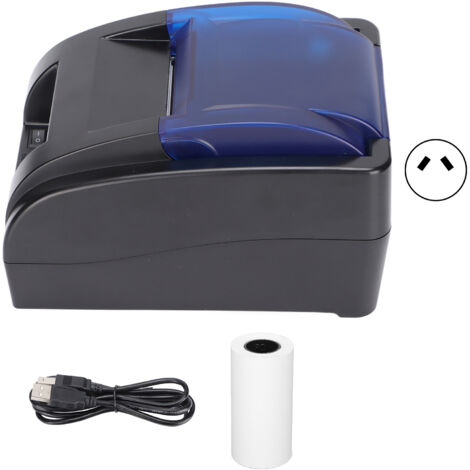 Imprimante thermique portable 58mm pour tickets de caisse, supermarché, livraison, stable et pratique, prise AU 100‑240V