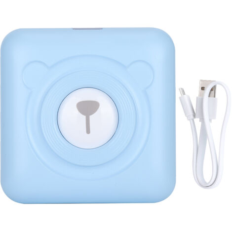 Imprimante thermique portable A6 bleue, 203 dpi pour impressions rapides et précises