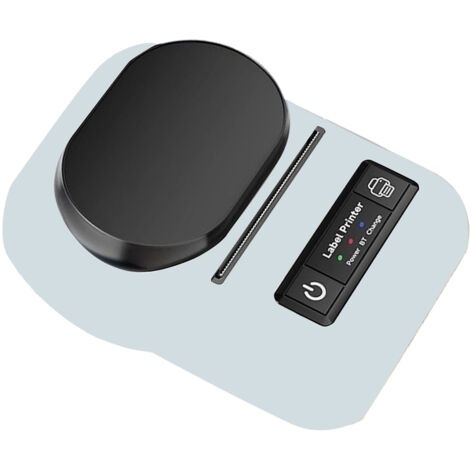 Imprimante Thermique Portable Compacte Multifonction avec Impression Claire pour Étiquettes Maison Magasin Bureau Bleu ABS 352g