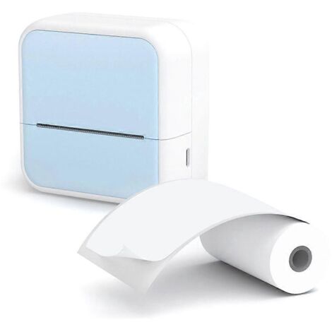 Imprimante thermique portable pour carnet de notes, journal intime, cadeau pour enfants, bleue ---