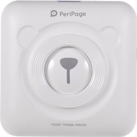 Imprimante thermique sans fil BT - PeriPage - Mini Pocket - Blanc