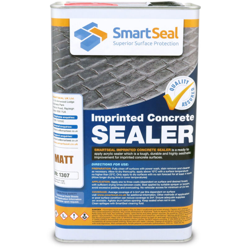 Smartseal - Imprinted Concrete Sealer - Matt - 5 Litres