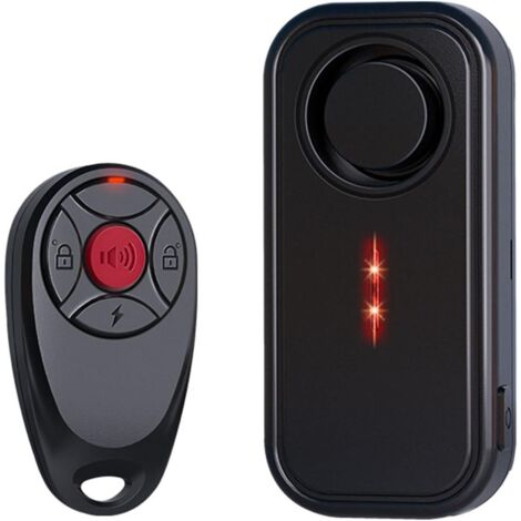 Improved theft alarm with 113 dB and vibration function, waterproof, for e-bikes, motorcycles, cars, trailers, mailboxes and houses