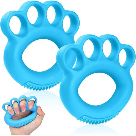 Impugnature rinforzanti in silicone (2 pezzi), allenamento per la forza con presa a 4 dita, per attrezzature di forza ed esercizi antistress.