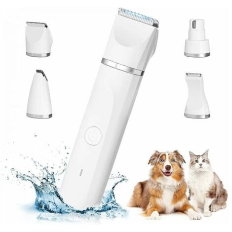 in 1 Professional Pet Hair Clippers: Quiet Dog Hair Clippers, IPX7 Waterproof, Cordless, USB Rechargeable for Cats, Dogs and Other Animals.