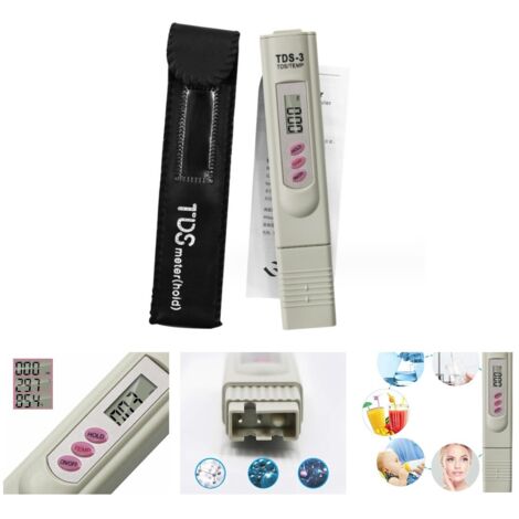 in 1 TDS Water Quality Tester - Widely Used Testing Tool - pH Meter for Drinking Water, Aquarium, Swimming Pool, Spa