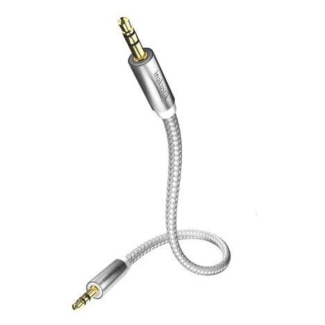 In-akustik Premium II - Cable de audio (clavija de 3,5 mm a clavija de 3,5 mm, 1,5 m), color blanco