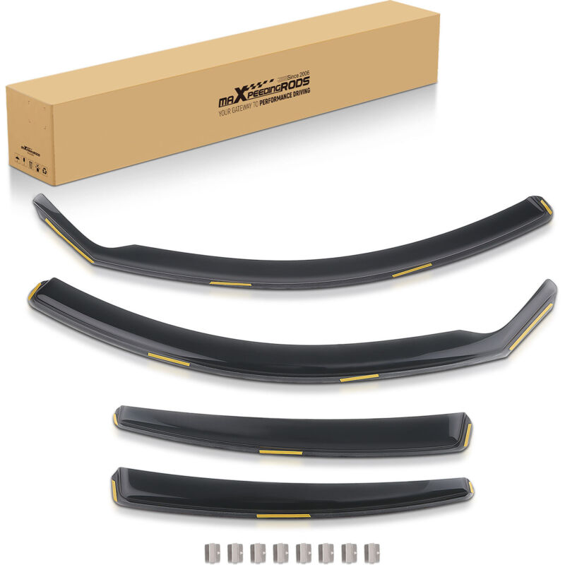 In-Channel Wind Deflectors for BMW 3 Series 2005-2012 Front Rear Tinted