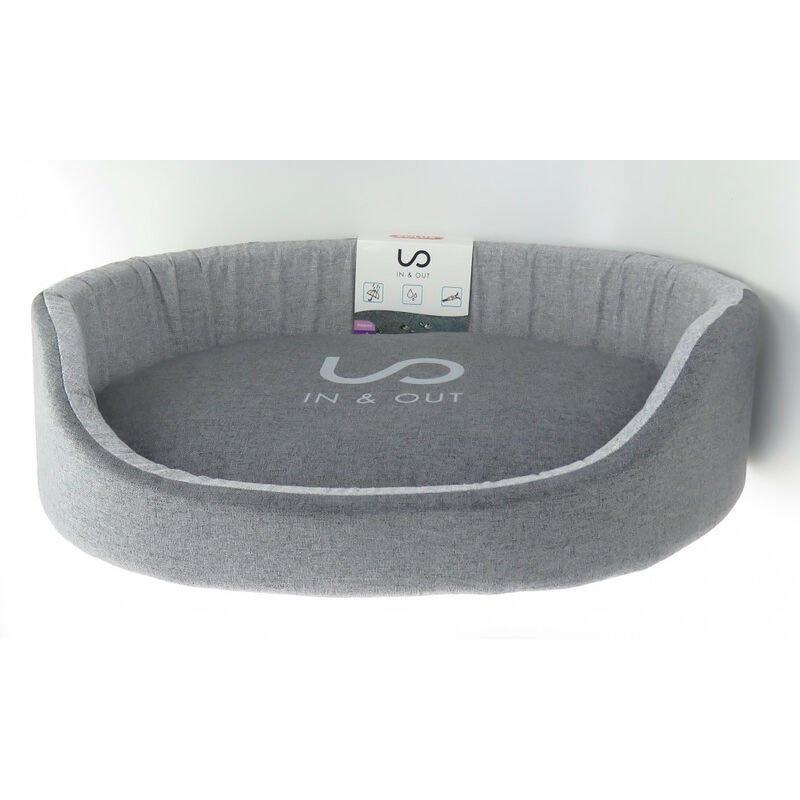 

IN & OUT. canasta para perros. 60 x 44 x 17 cm. color gris.