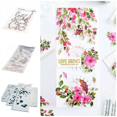 In the Meadow-Plantilla de troqueles de corte de Metal para álbum de recortes, decoración de diario, plantilla de grabado Diy, tarjeta de felicitación hecha a mano,Y2544A Set-3pcs