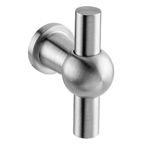 IN2212518 Tirador In.22.125.18Mm  - Inox  - BALL T - Tirador en forma de T con base